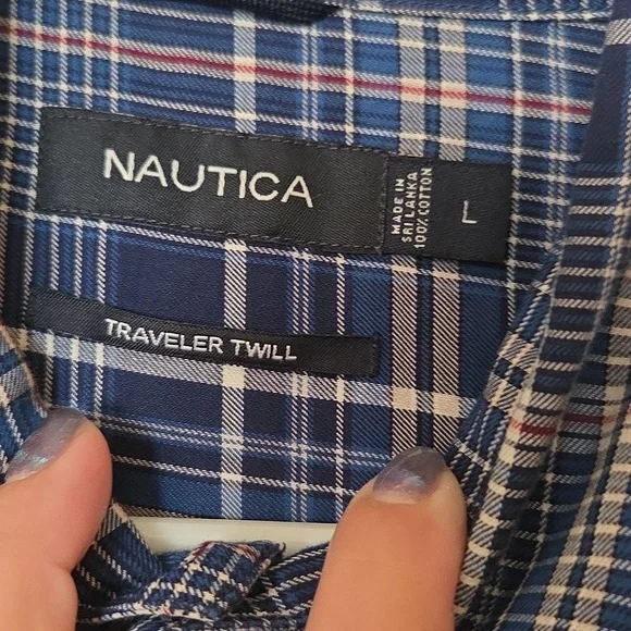 Nautica Classic Fit Long-sleeve Plaid Button-down Shirt - Picture 3 of 5